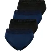 Schiesser Slip ' Care ' bleu roi / noir