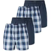 Schiesser Boxers ' Multipacks ' bleu foncé / blanc