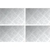 vidaXL Escalier Escalier à angle droit 4 pcs Argent 30 x 20 cm Aluminium