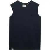 Superdry Homme Débardeur Classic Cotton Linen Coupe Décontractée Navy Taille: Xxl
