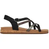 SKECHERS Sandales 'DESERT KISS - SEASIDE' gris clair / noir
