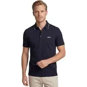 HUGO BOSS T-Shirt 'Paule 4' bleu nuit / blanc