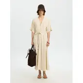 SELECTED WOMEN Robe beige clair