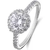 Lucardi Bague 'Schick' argent