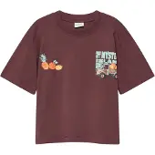 s.Oliver T-Shirt menthe / orange foncé / bourgogne / noir