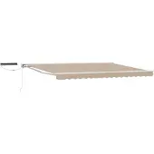vidaXL Auvente électrique rétractable , beige et blanc, 4 x 3 m