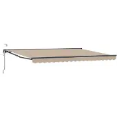vidaXL Auvente électrique rétractable , beige et anthracite, 4 x 3 m