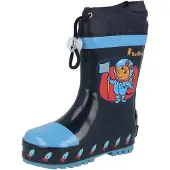 Playshoes Bottes en caoutchouc 'Die Maus Weltraum' marine / bleu clair / orange / rouge rouille