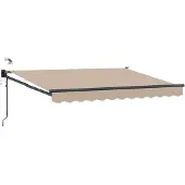vidaXL Store électrique rétractable beige 3 x 2 m