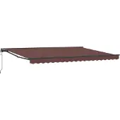 vidaXL Store électrique rétractable marron et anthracite 4 × 3,5 m
