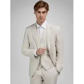 HECHTER PARIS Veste de costume beige