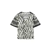 Vero Moda Chemisier 'VMKAMILLE' noir / blanc