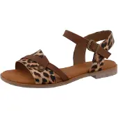 Mustang Damen Sandale Braun/Leopard