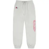 AND1 Pantalon gris clair / rouge sang