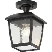 QAZQA Plafonnier classique noir IP44 - Leuven