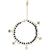 MyMo ROCKS Bracelet or / noir
