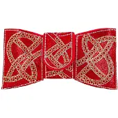 Faina Pochette or / rouge