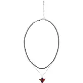 IZIA Chaîne rouge / argent