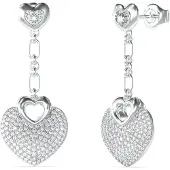 GUESS Crazy In Love Jube05210 Earrings Argenté Femme