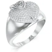 GUESS Crazy In Love Ring Argenté 54 Femme