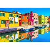 Alipson Puzzle Puzzle Escapade à Burano, Italie - 1000 pièces