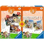 Ravensburger Puzzle 3 Puzzles + Mémoire - 44 Chats - 25 pièces
