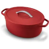 Beka Cocotte Ovale Plume Rouge Cocotte Ultra-légère En Fonte D'aluminium -