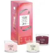 Yankee candle Coffret cadeau 3 bougies en verre