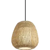 QAZQA Suspension Japandi Bambou 30cm IP44 - Moana