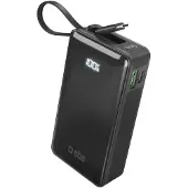 SBS Powerbank 1xusb-c & Int. Usb-c 10000mah 10w Lcd Black