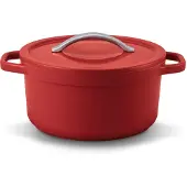 Beka Cocotte Plume Rouge 24cm Cuisson Homogène Et Légère -