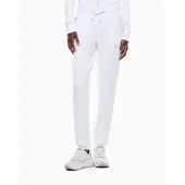 EA7 pour femme. 8NTP66_TJ9RZ Pantalon Evolution blanc (XXL), Casuel, Polyester