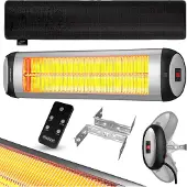 Monzana Chauffage radiant infrarouge 2500W Argenté