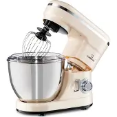 Klarstein Bella Mini batteur 1200 W 6 vitesses 4 litres inox fonction pulse