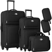 Monzana Ensemble de Valises 5 pcs Noir
