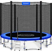 Monzana Trampoline 427cm jardin et extérieur avec filet et échelle