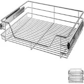 Casaria 2x Tiroir téléscopique rangement pour meuble de 60cm