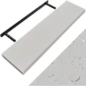 Casaria Etagère murale flottante 90cm max 15kg blanc MDF robuste support de fixation