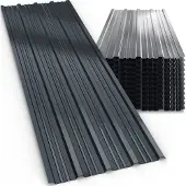 Gardebruk Tôles de bardage 12x 129x46cm 7m² anthracite