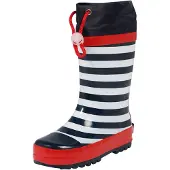 Playshoes Bottes en caoutchouc 'Maritim' bleu foncé / rouge / blanc