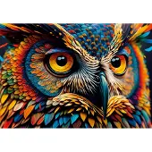 Roovi Puzzle Hibou Coloré - 1000 pièces