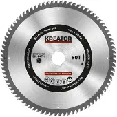 Kreator Lame de scie pour Bois 254 x 30 x 3 mm 80T