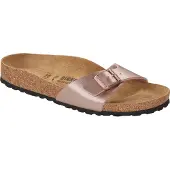 Birkenstock - Mules en matière synthétique - Madrid Birko-Flor Narrow Copper en Cuir - Taille 37 - Rose