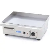 Maxima - Plancha Gastro - chromé lisse - 55 cm - avec bac de récupération