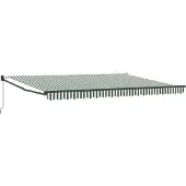 vidaXL Store extensible vert et blanc 450 x 300 x 165 cm