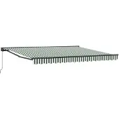 vidaXL Cadre d'auvent vert et blanc 400 x 300 cm