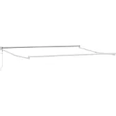 vidaXL Structure de parasol télescopique blanche 450 x 300 cm en aluminium