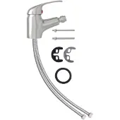vidaXL Salle de bains Bidet Mitigeur Argenté 13x12 cm