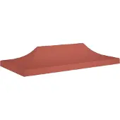 vidaXL Toit de tente de réception 6x3 m Terrakotta-Rouge 270 g/m