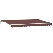 vidaXL Store rétractable marron 400 x 200 cm en tissu